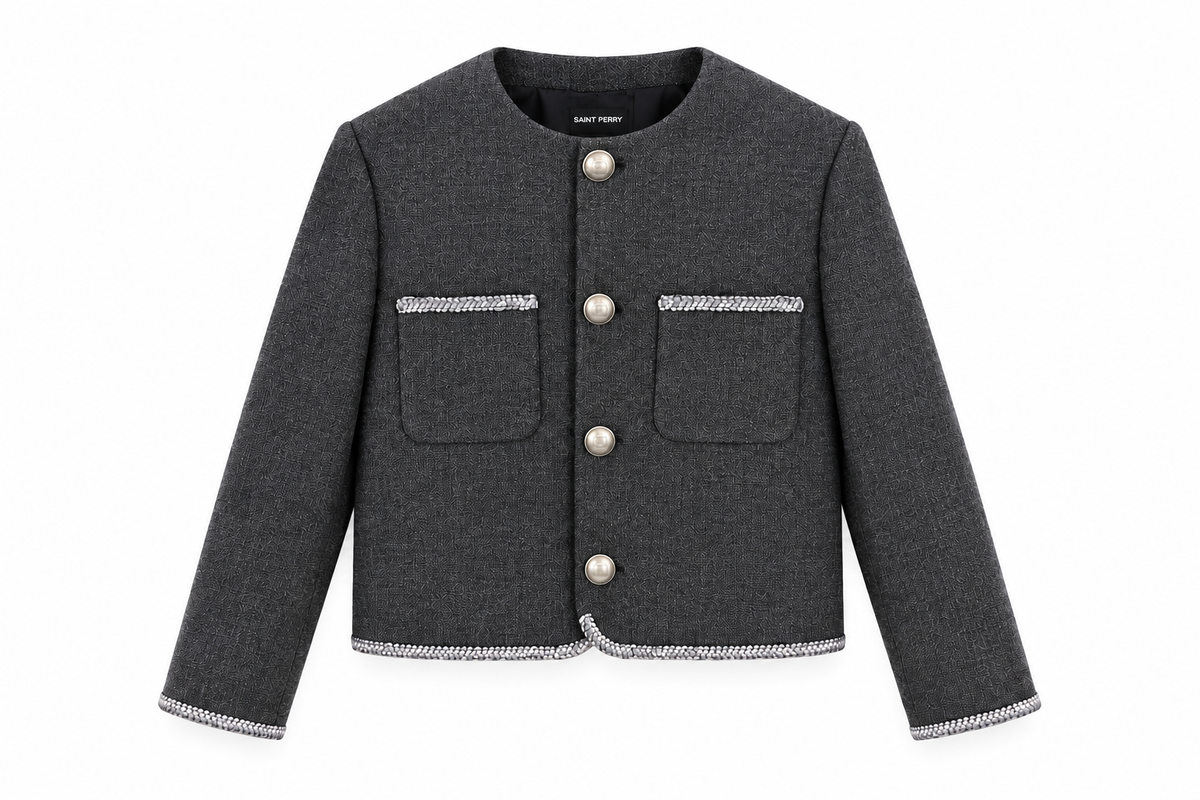 Rivoli Bouclé Jacket – Noir