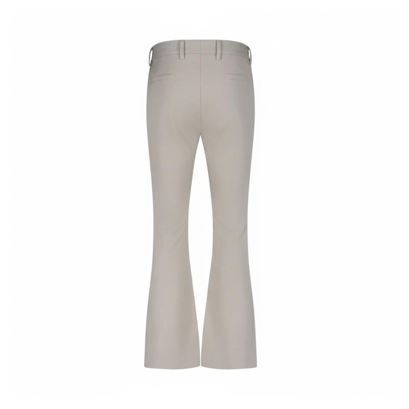 Gray flare wool pants with tailored fit and flared leg from Saint Perry
