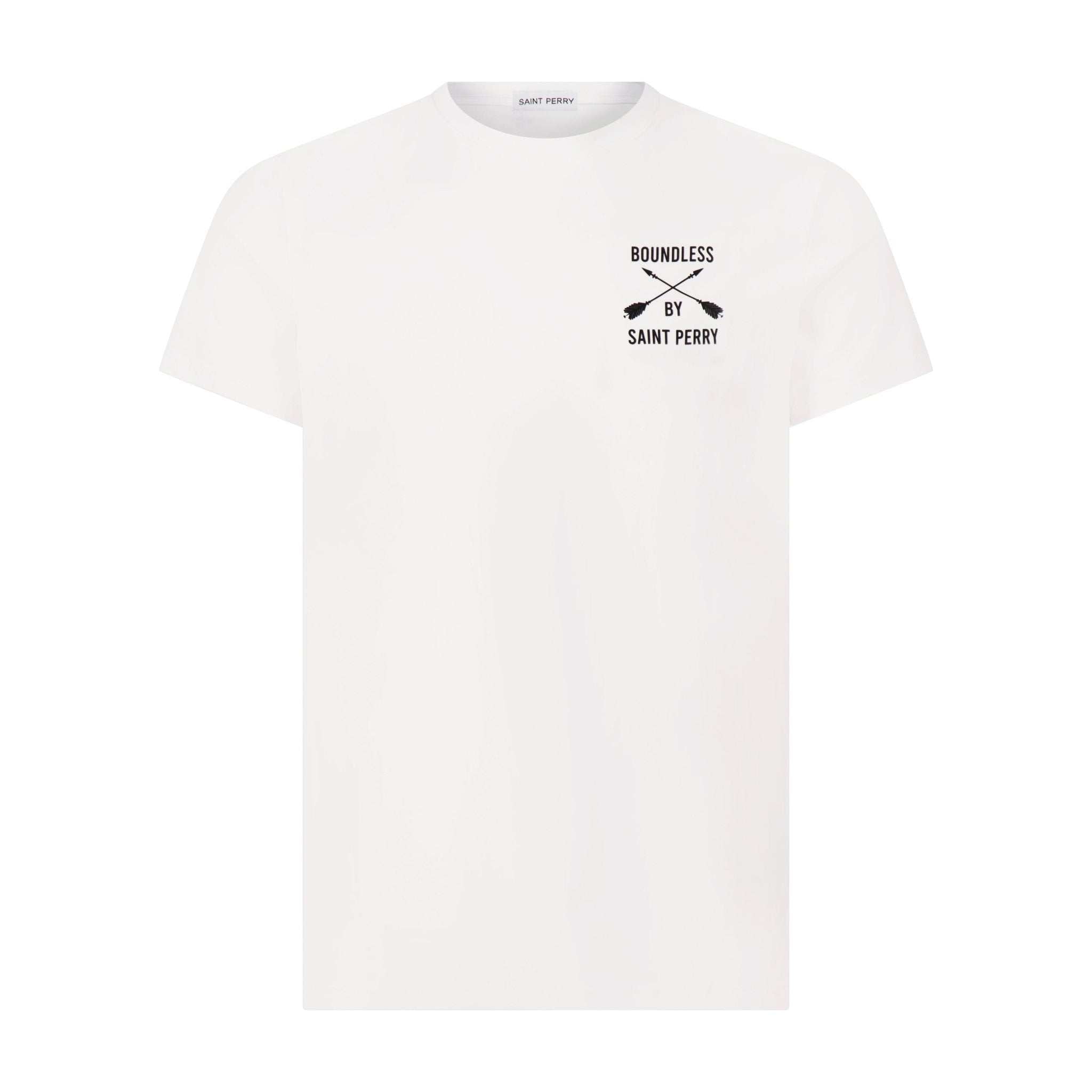 Crewneck M1 White T-Shirt - SAINT PERRY