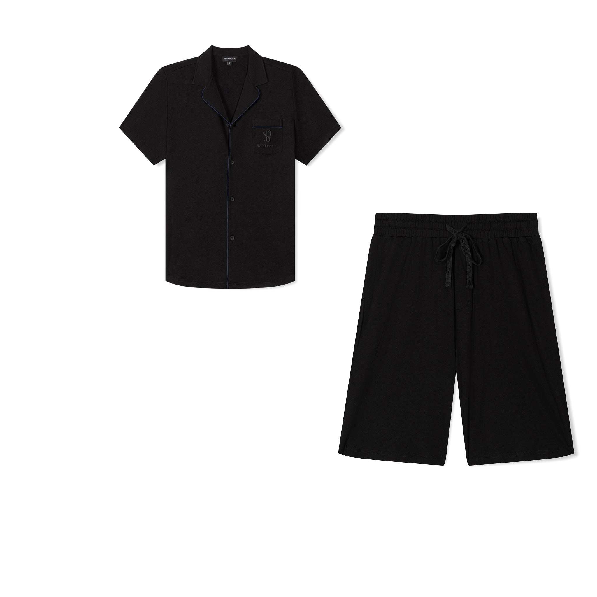Unisex Essential Leisurely Set loungewear in black made from soft breathable TENCEL™ Modal fabric