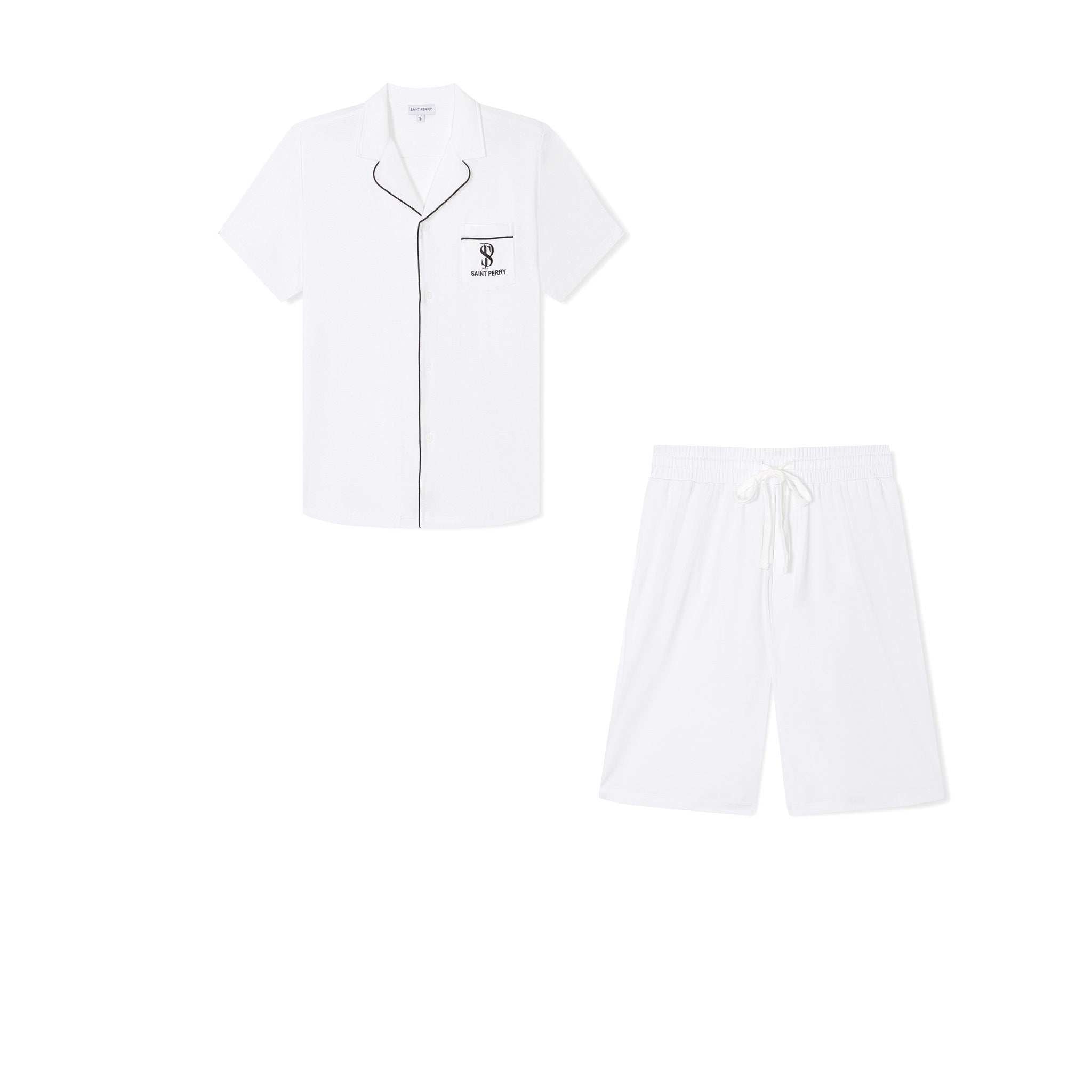 Essential Leisurely Set unisex loungewear in black, white, and blue made from soft breathable TENCEL™ Modal fabric