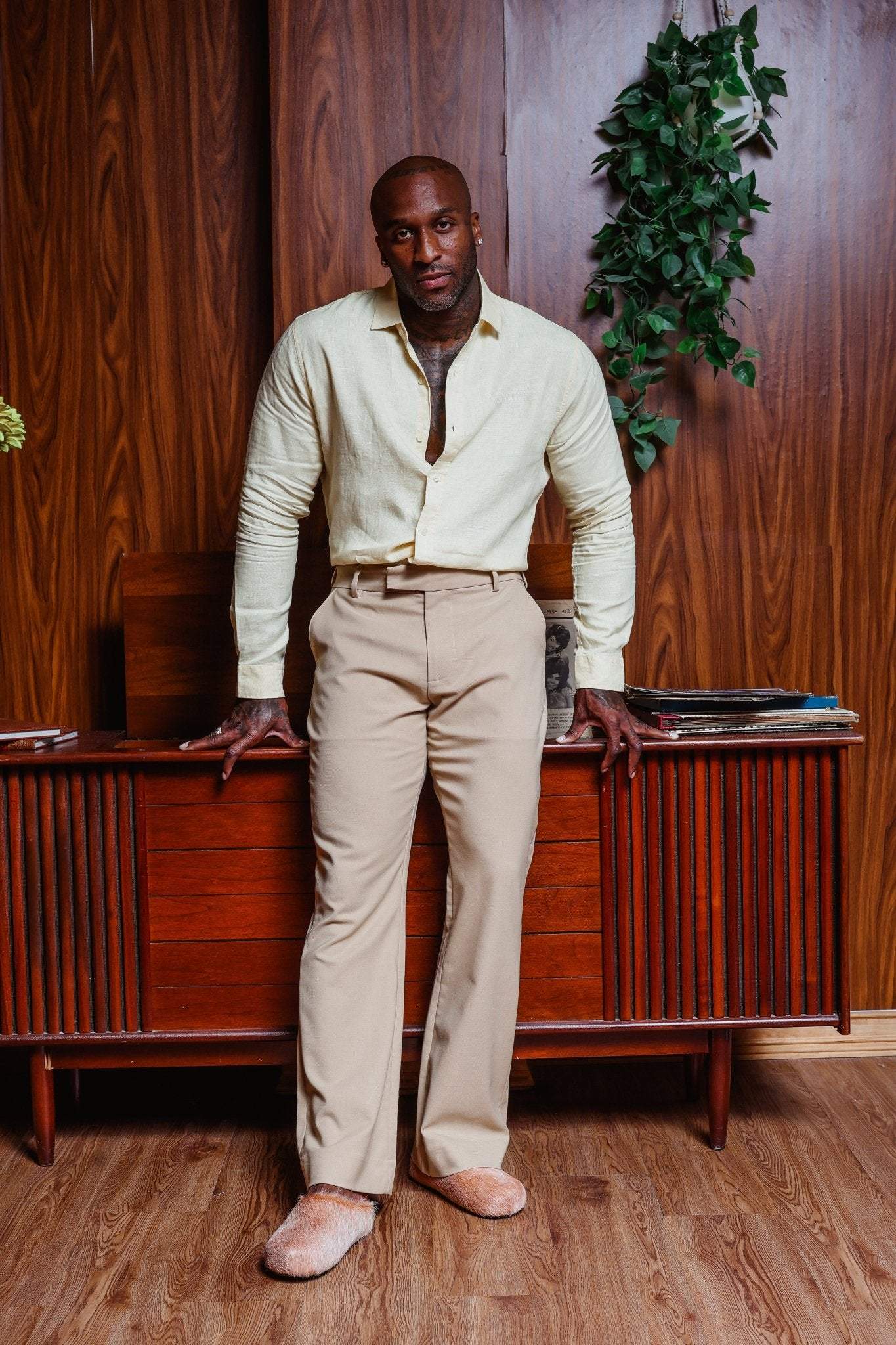 Flare Pants - Beige - SAINT PERRY