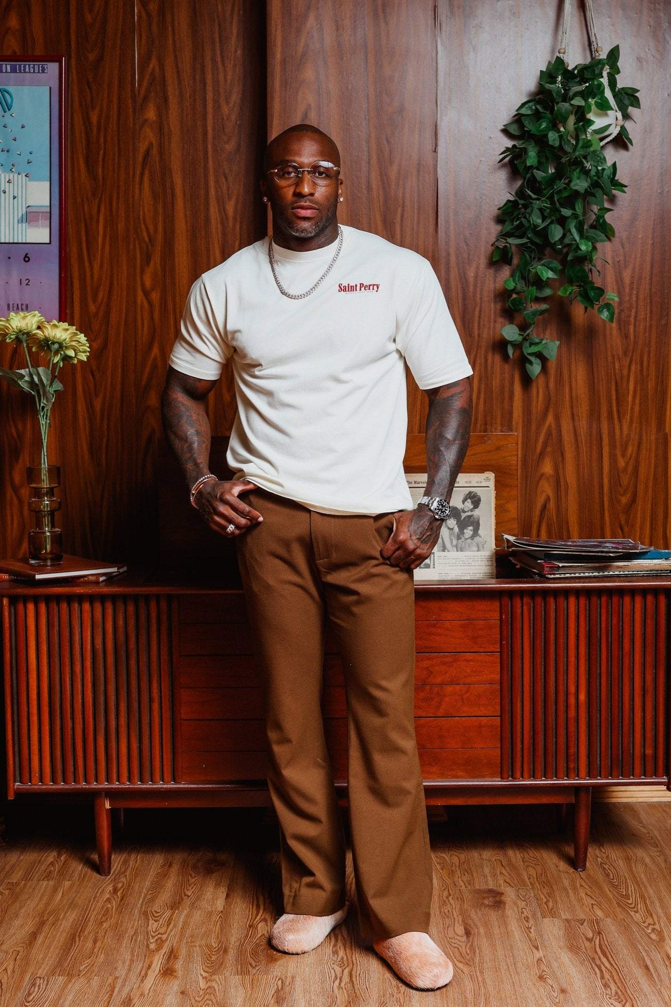 Flare Pants - Brown - SAINT PERRY