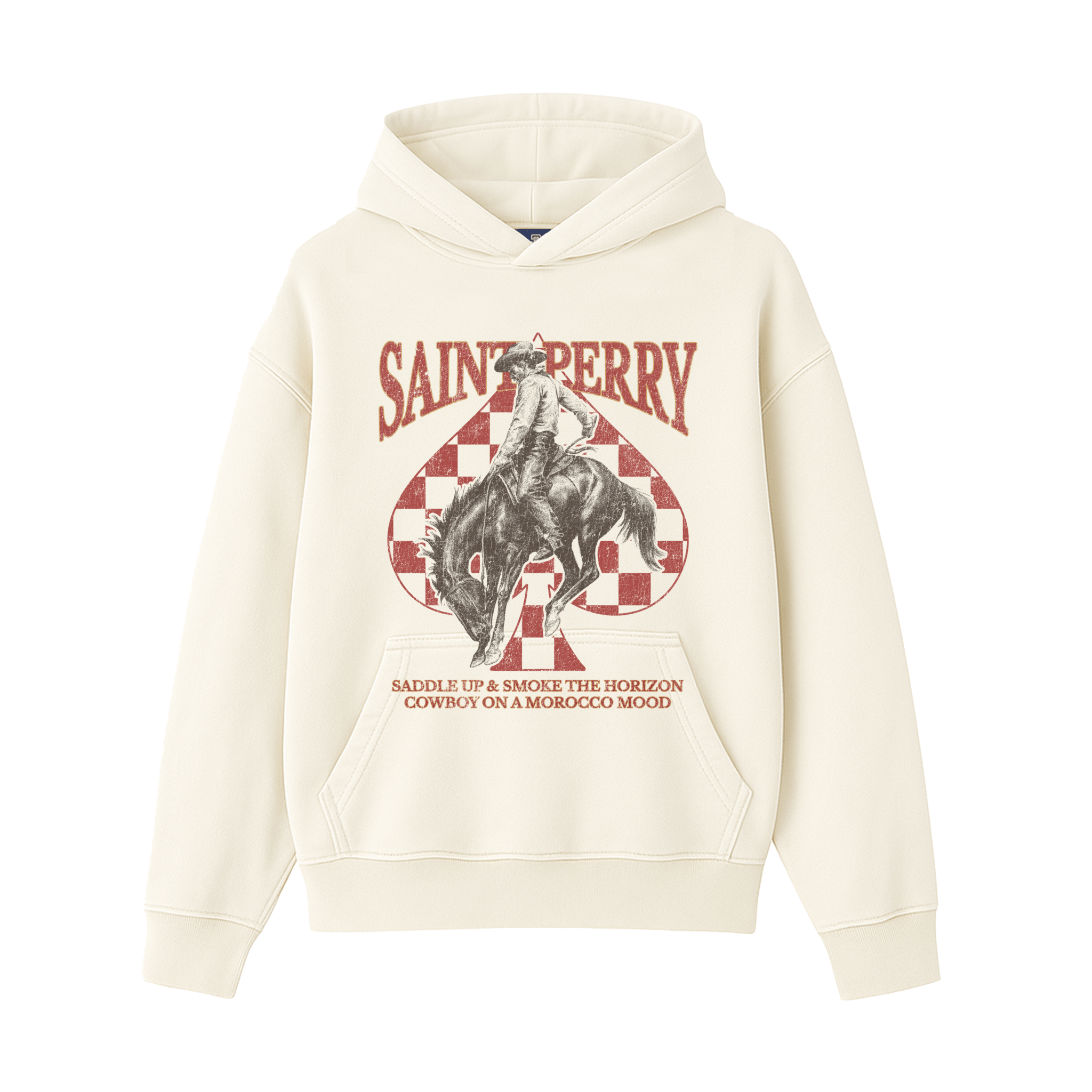 HORIZON RIDER LEATHER CARD CASE HOODIE - SAINT PERRY