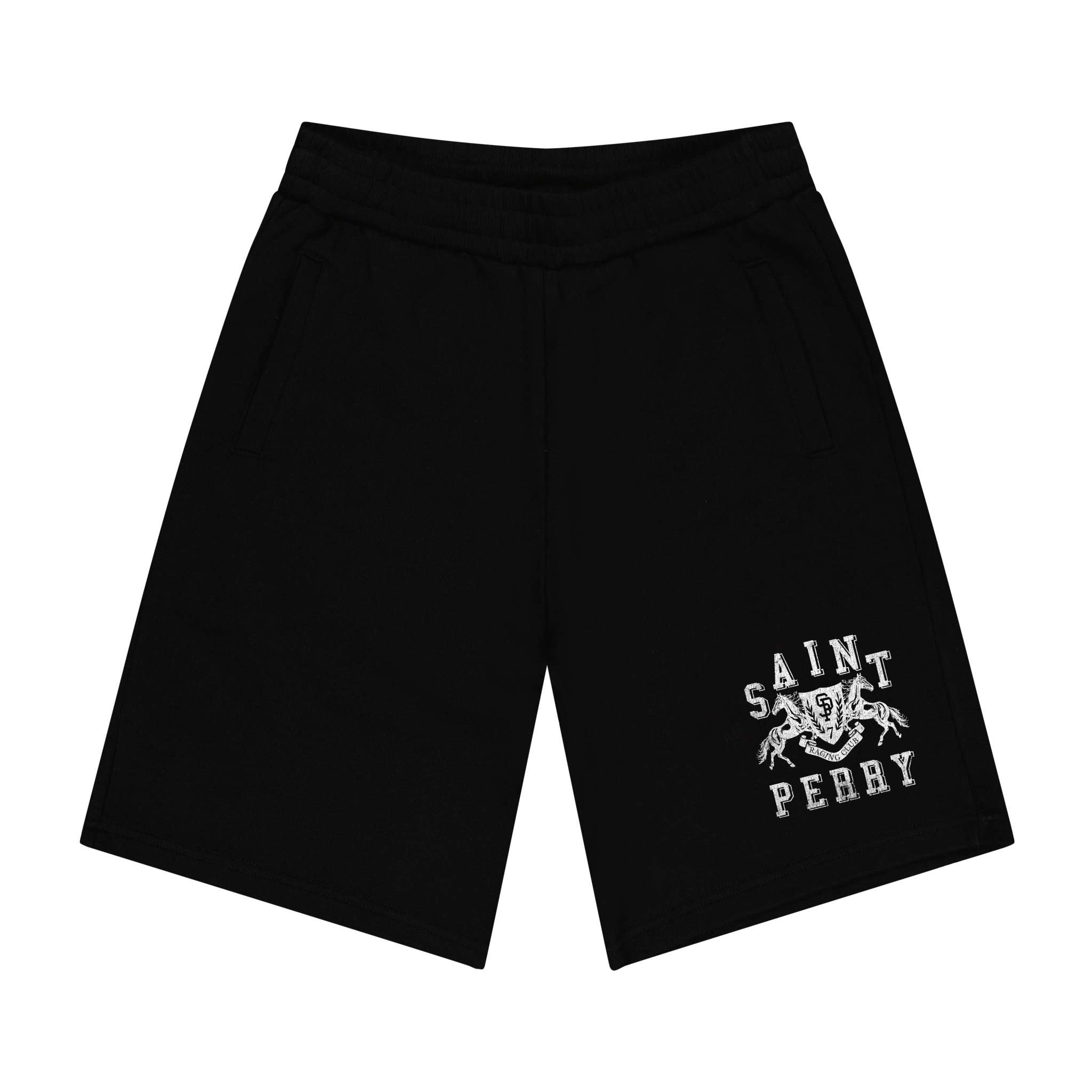Horse Power Racing Club Shorts - Black - SAINT PERRY
