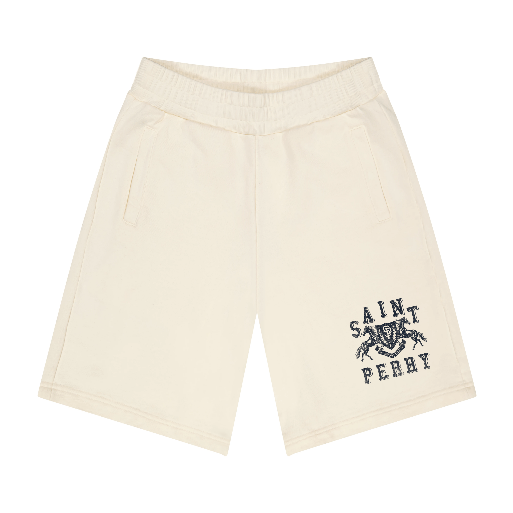 Horse Power Racing Club Shorts - Off White - SAINT PERRY