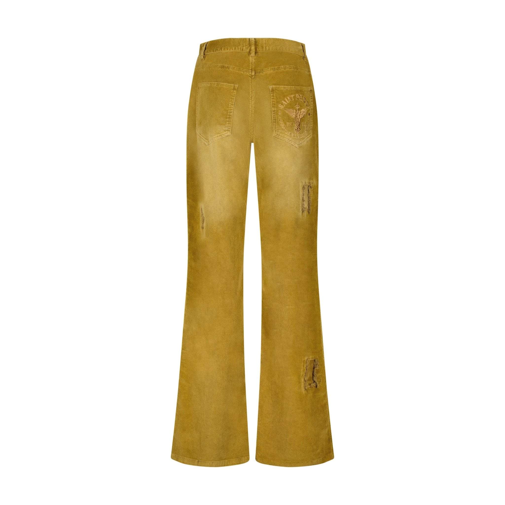 LOGO EMBROIDERY CORDUROY PANTS - SAINT PERRY
