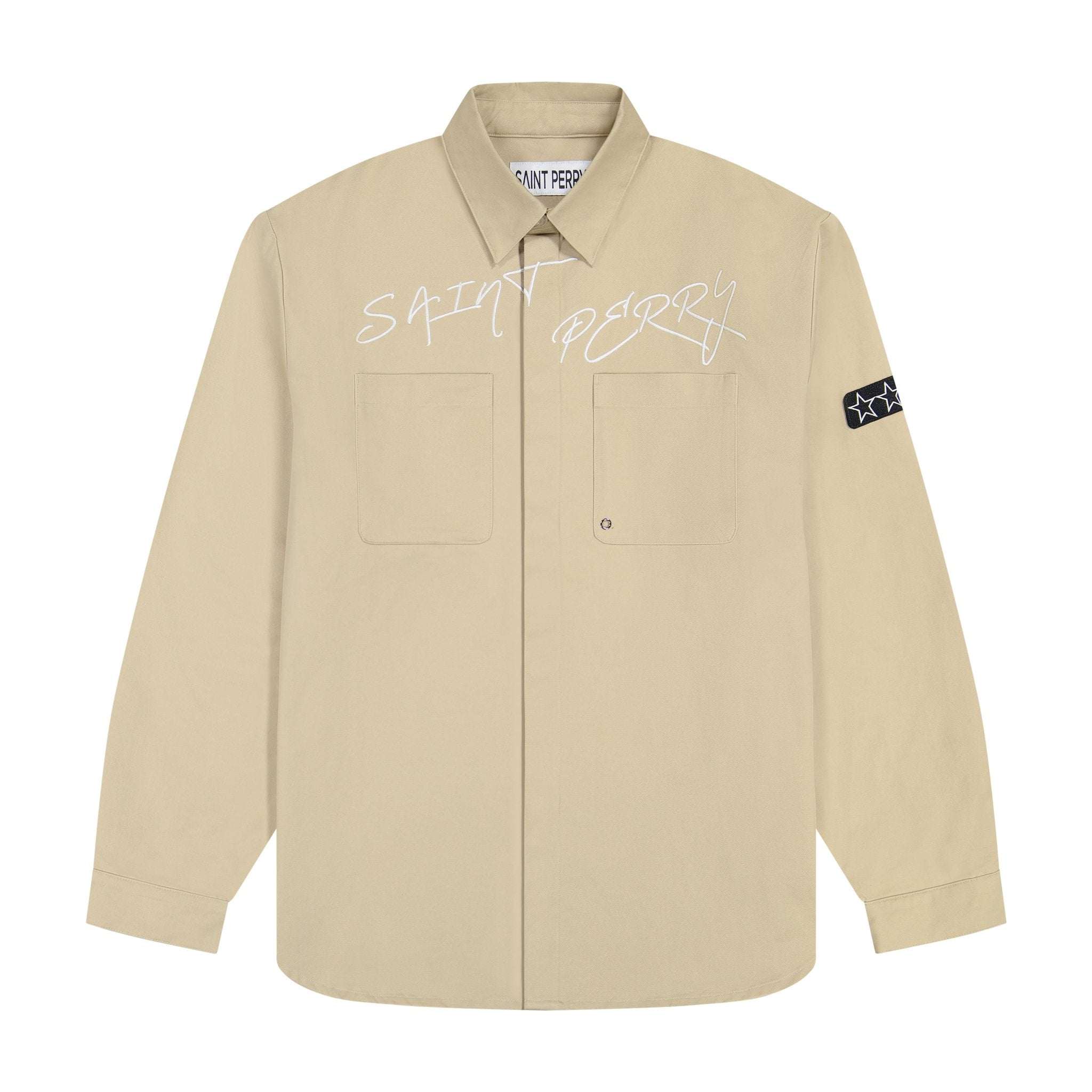 Maze Denim shirt - Beige - SAINT PERRY