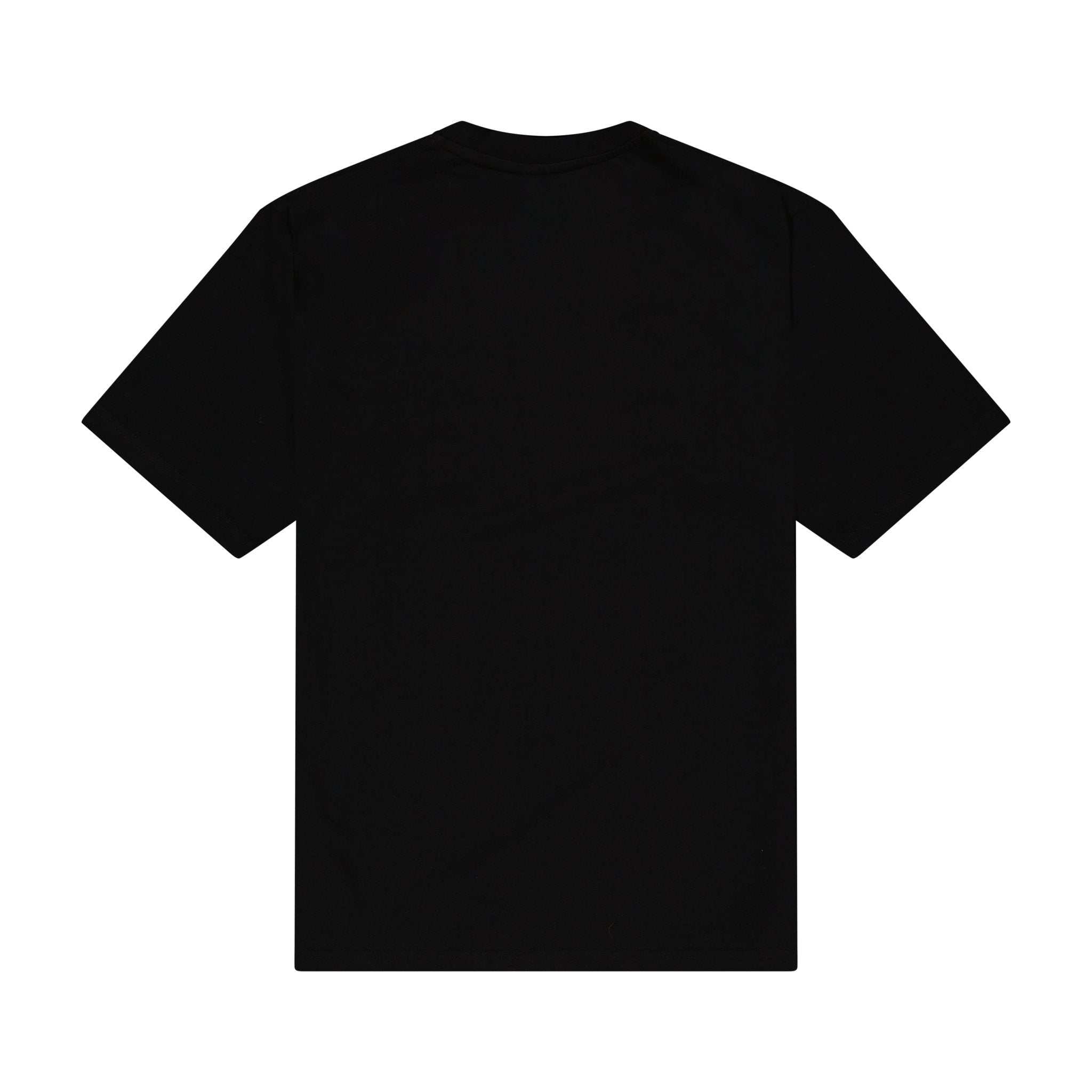 Black Monte Carlo Chess Crest Tee with ribbed crewneck and tailored fit