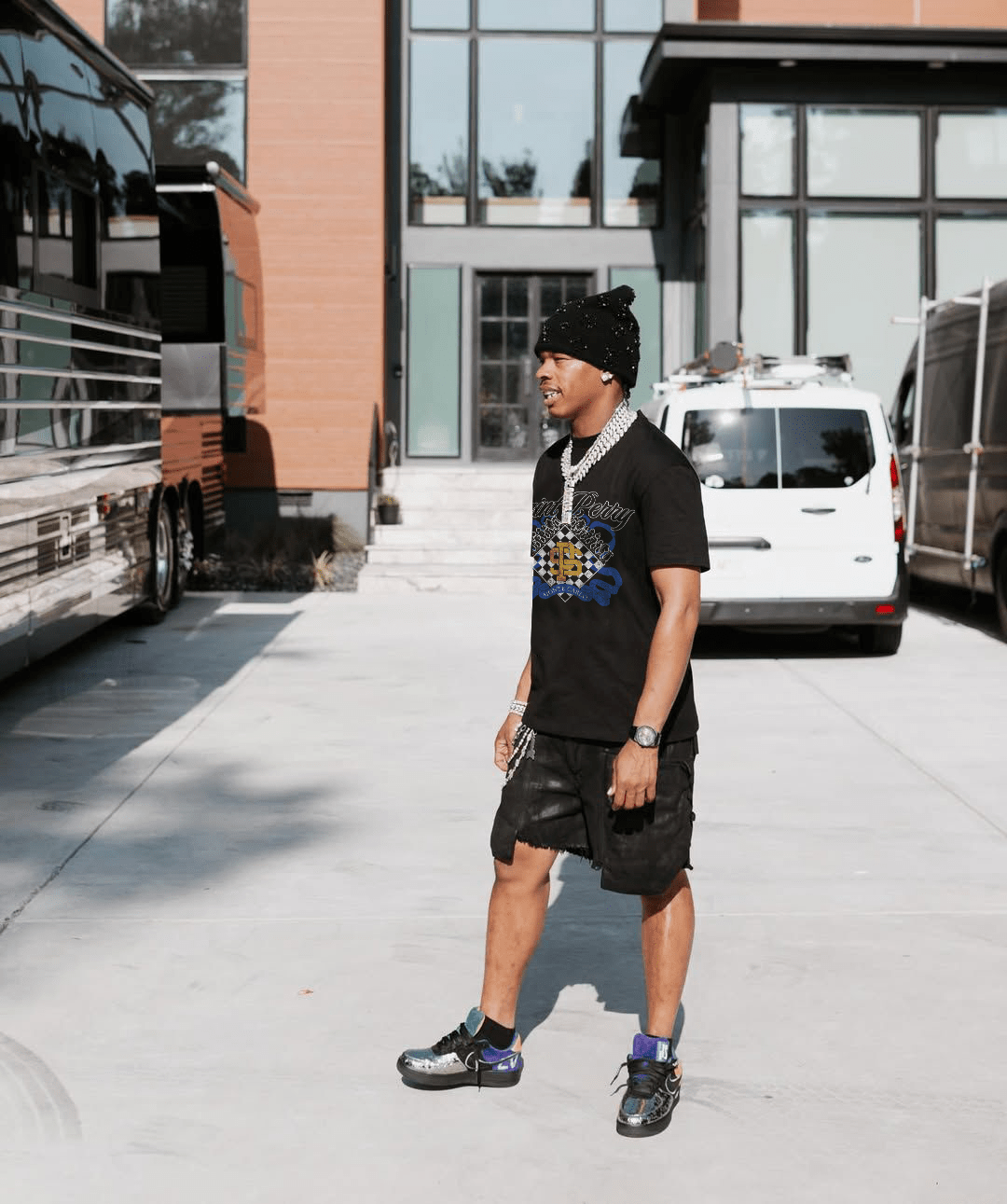 Monte Carlo Chess Crest Tees - Black - SAINT PERRY