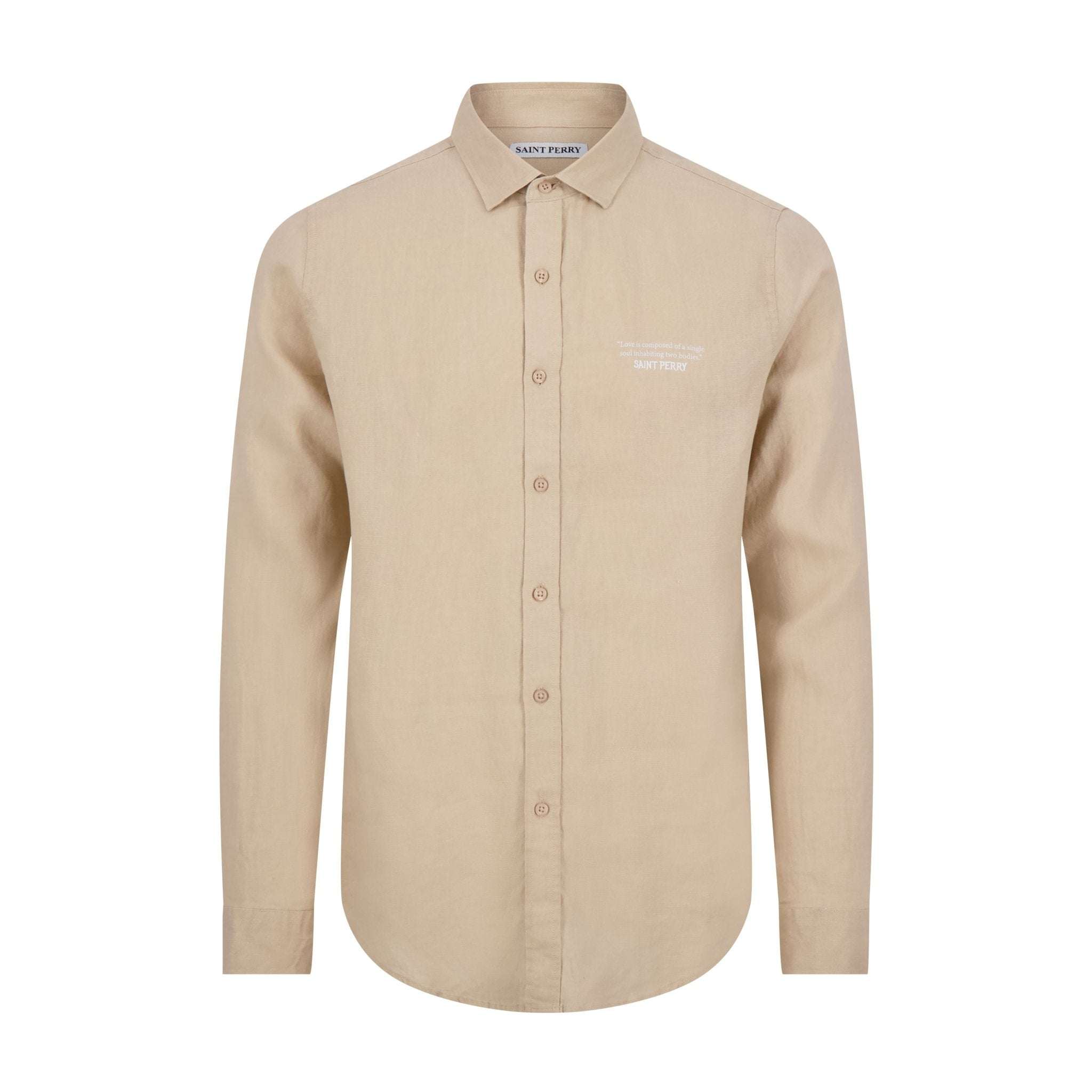 Slim Fit Linen Shirt - SAINT PERRY