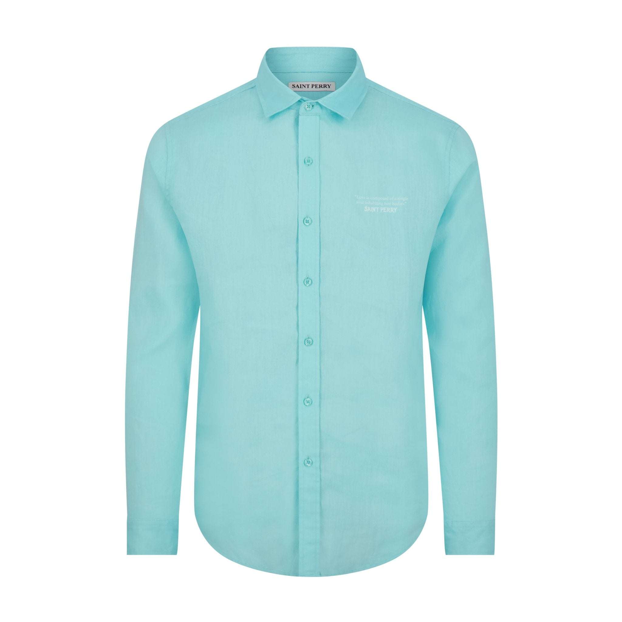 Slim Fit Linen Shirt - SAINT PERRY