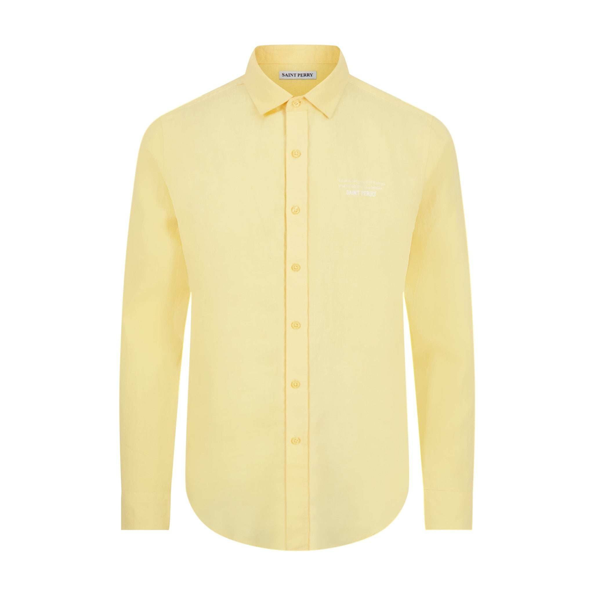 Slim Fit Linen Shirt - SAINT PERRY