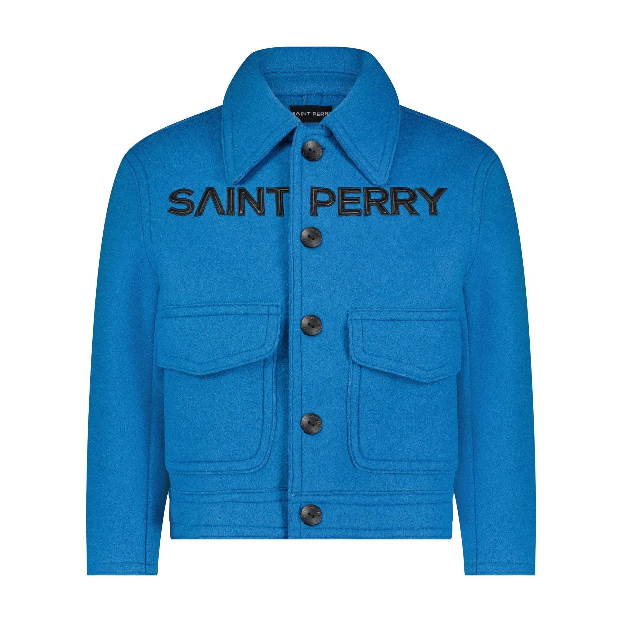 The Blue Love Boxy jacket - SAINT PERRY