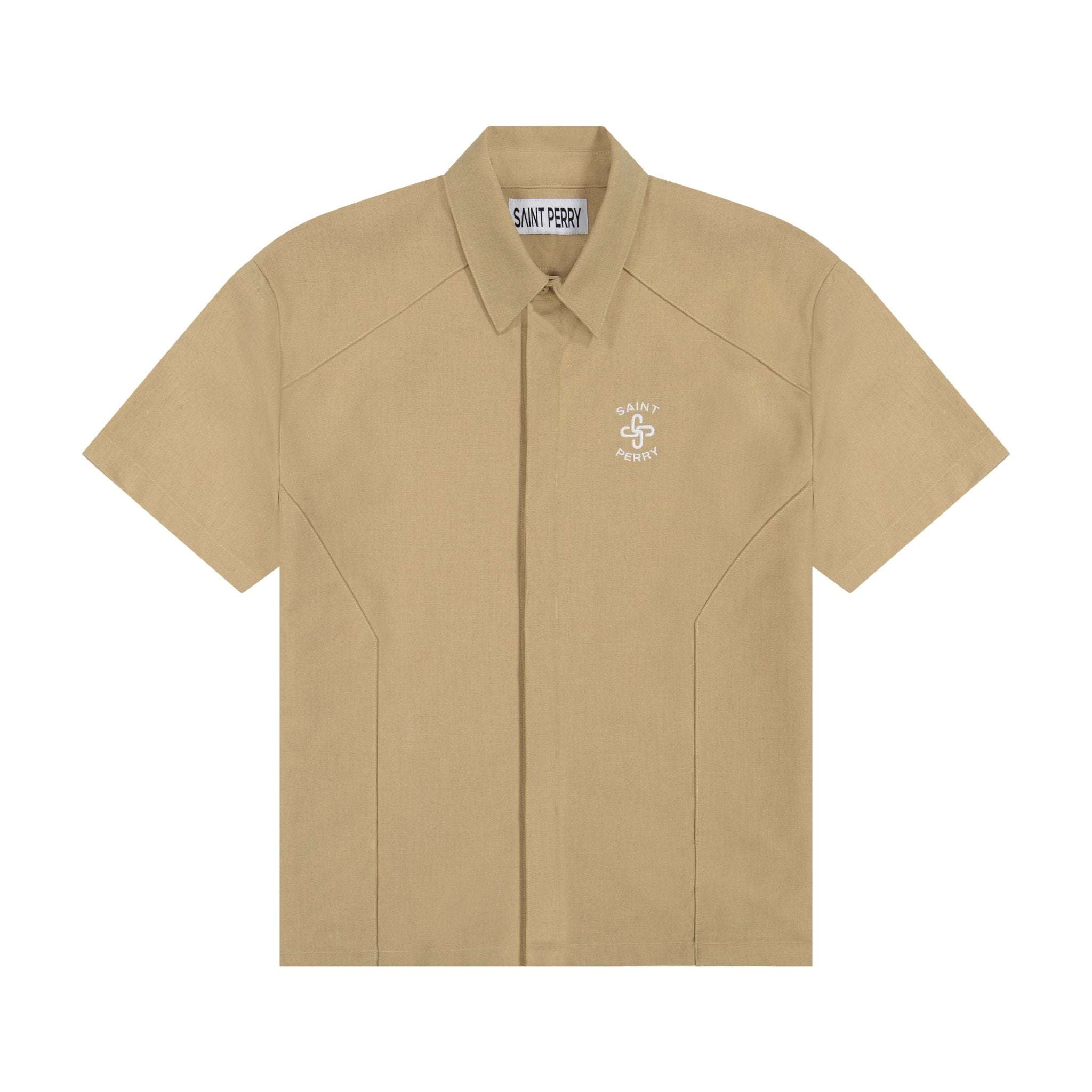 Wool Shirt - Beige - SAINT PERRY