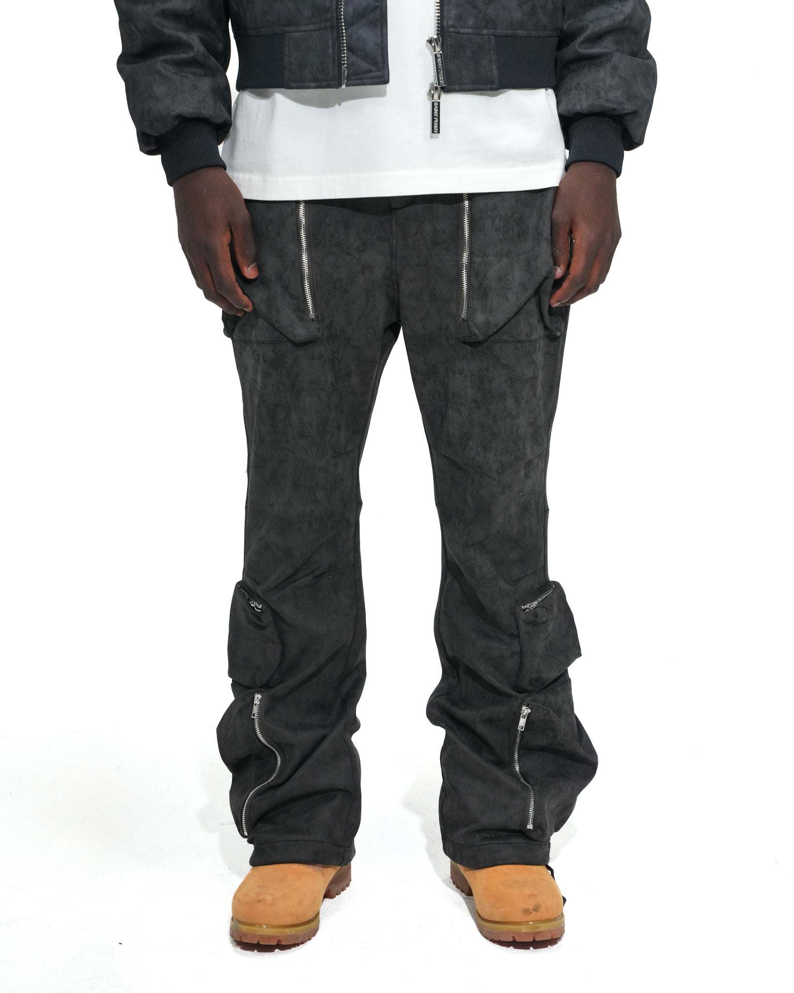 Baggy Cargo Pants Dark Gray