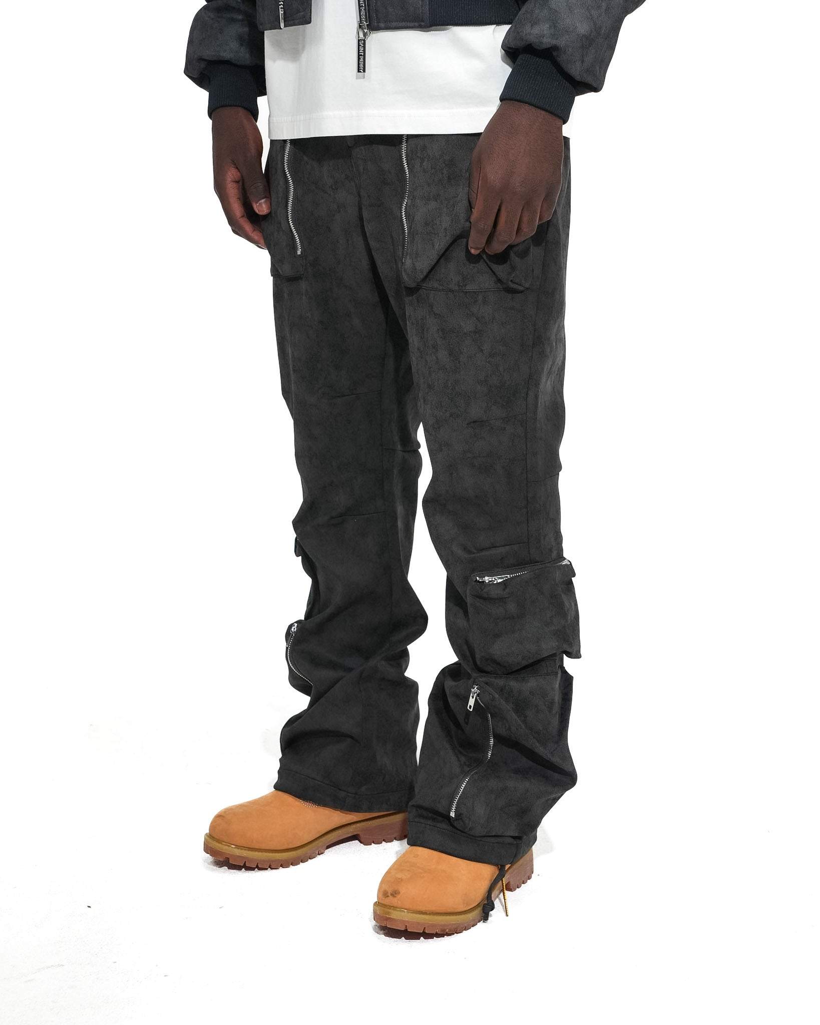 Baggy Cargo Pants Dark Gray