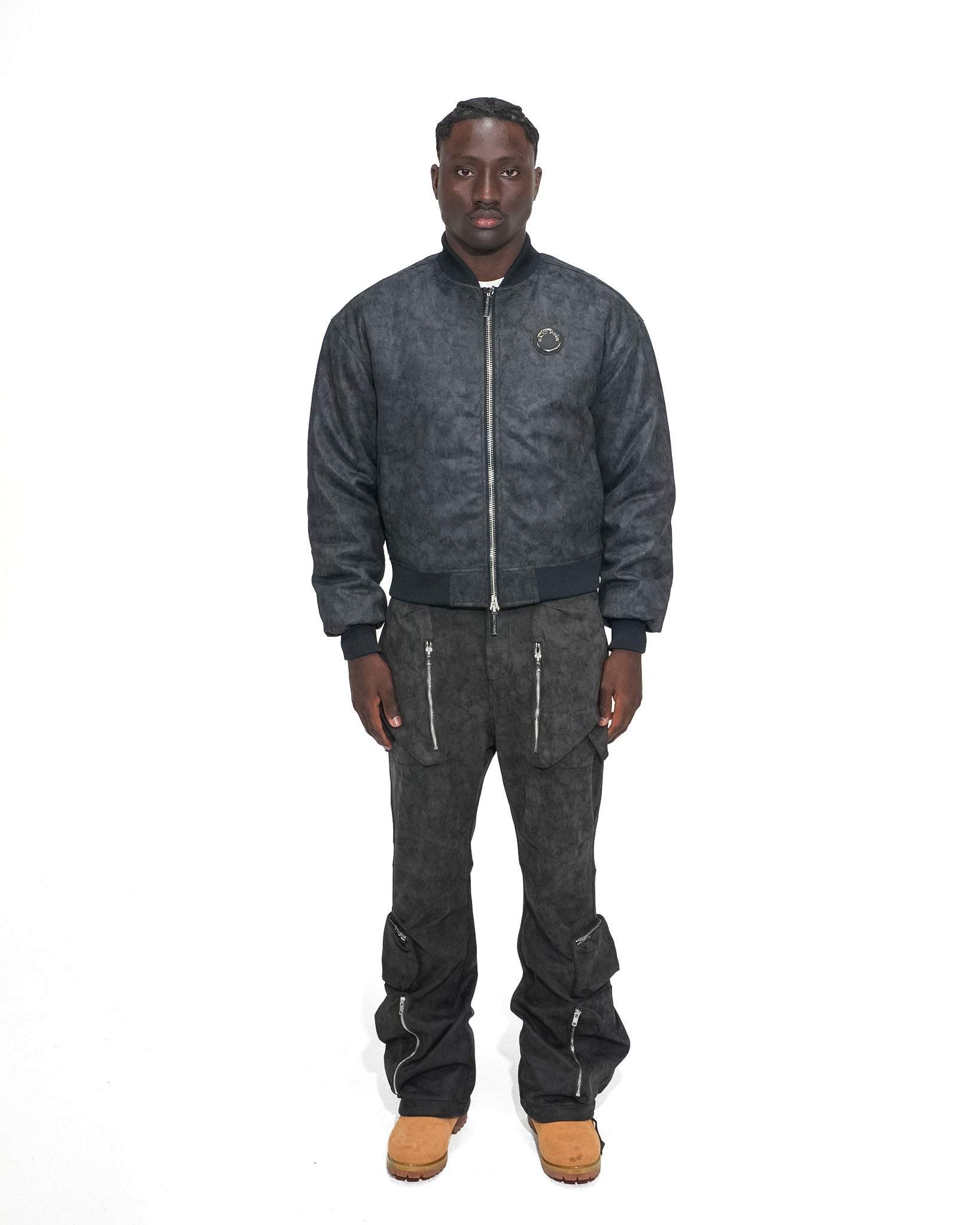 Baggy Cargo Pants Dark Gray
