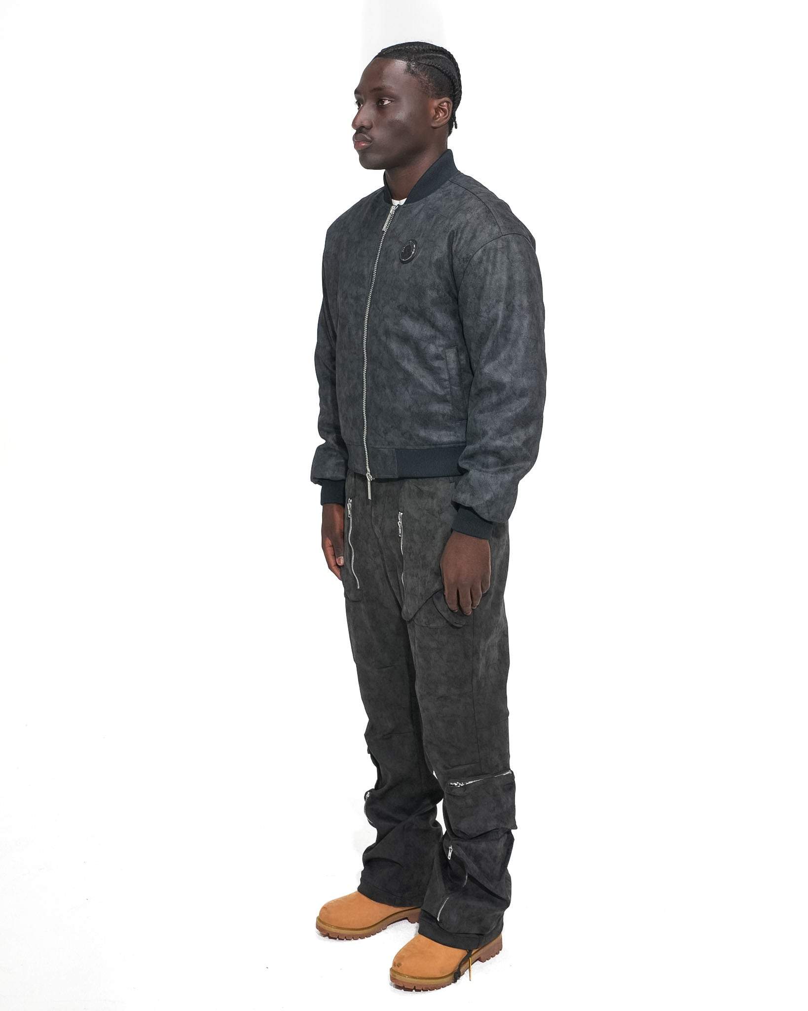 Baggy Cargo Pants Dark Gray