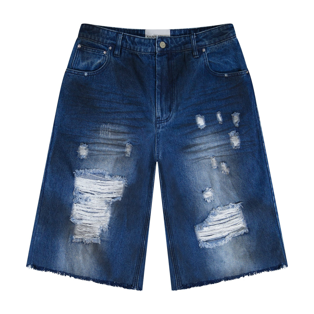 【SCENERITY】Burning This Bermuda Jeans Burning This Bermuda Jean - SCENERITY | 60% - Asian Fashion