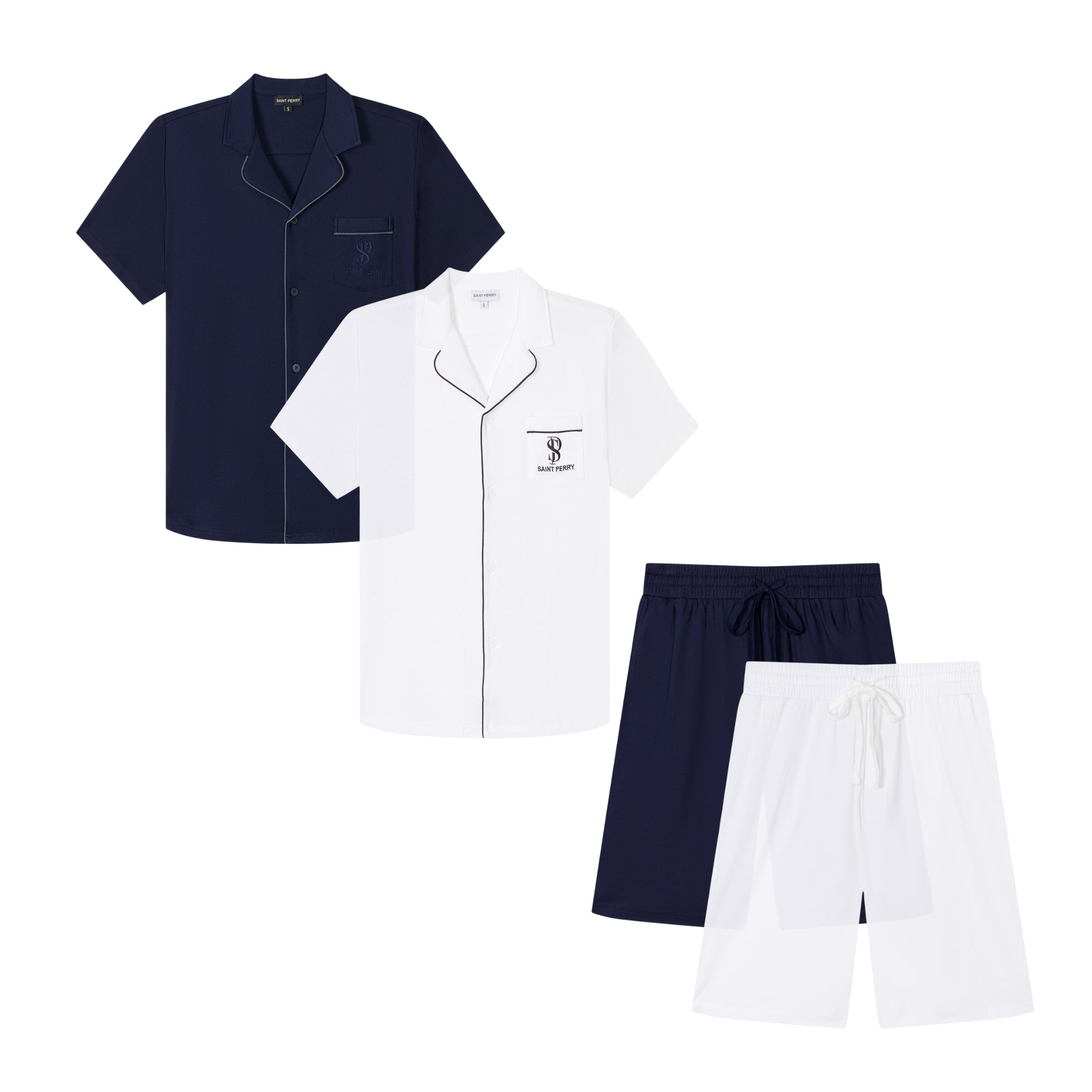 Essential Leisurely Set 2pcs Shorts Sleeves & Shorts - SAINT PERRY