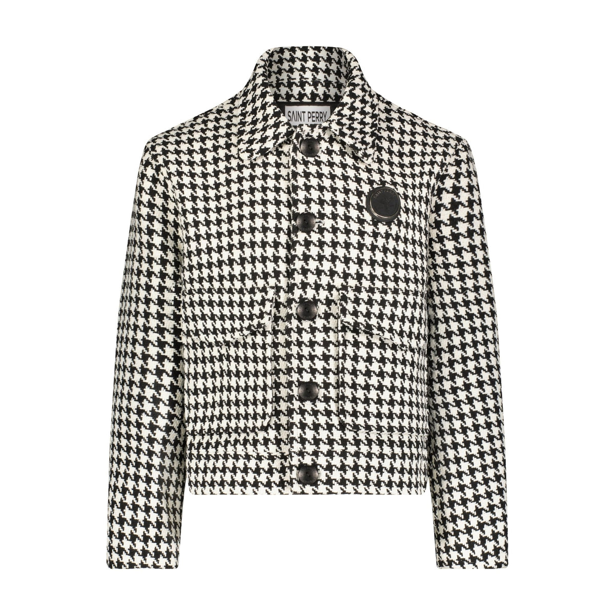Houndstooth Boxy Fit Jacket Houndstooth Boxy Fit Jacket