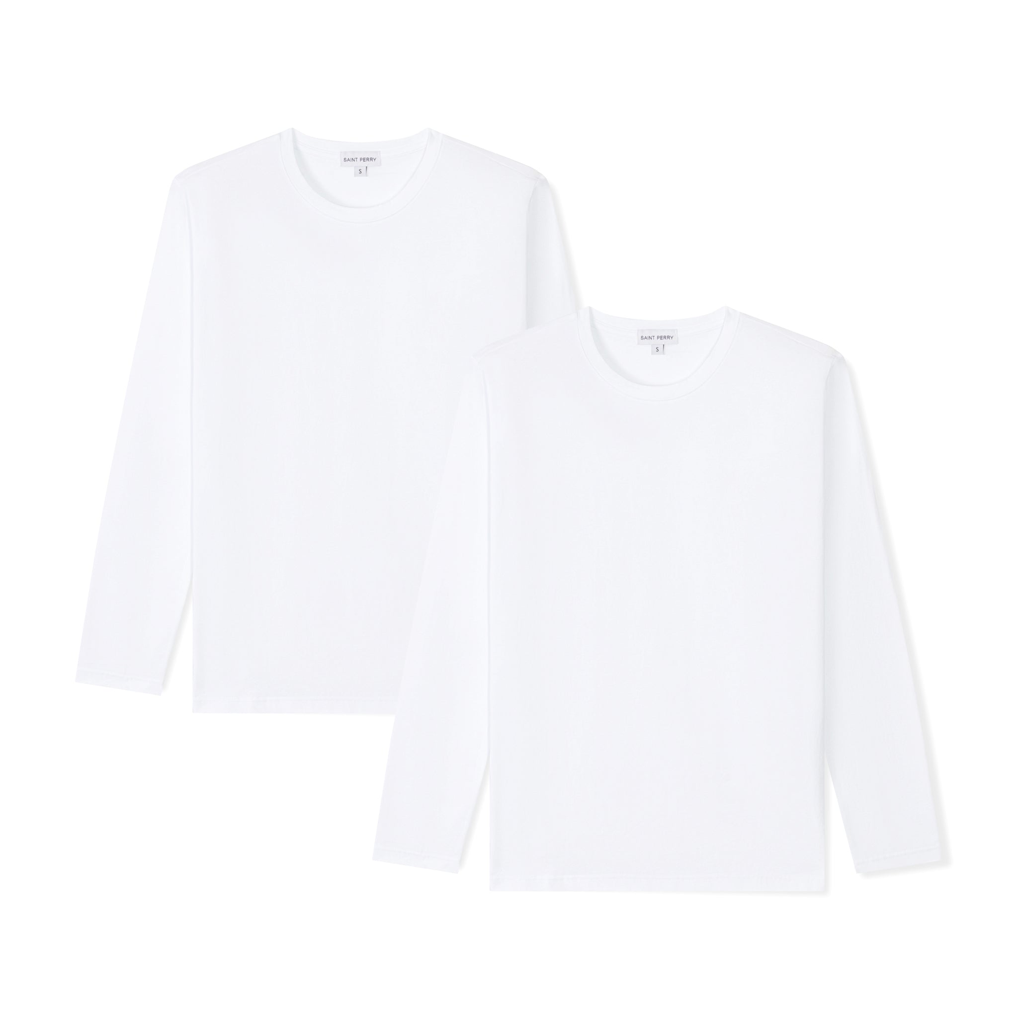 Long Sleeve Crewneck T-Shirt 2 Pack - SAINT PERRY