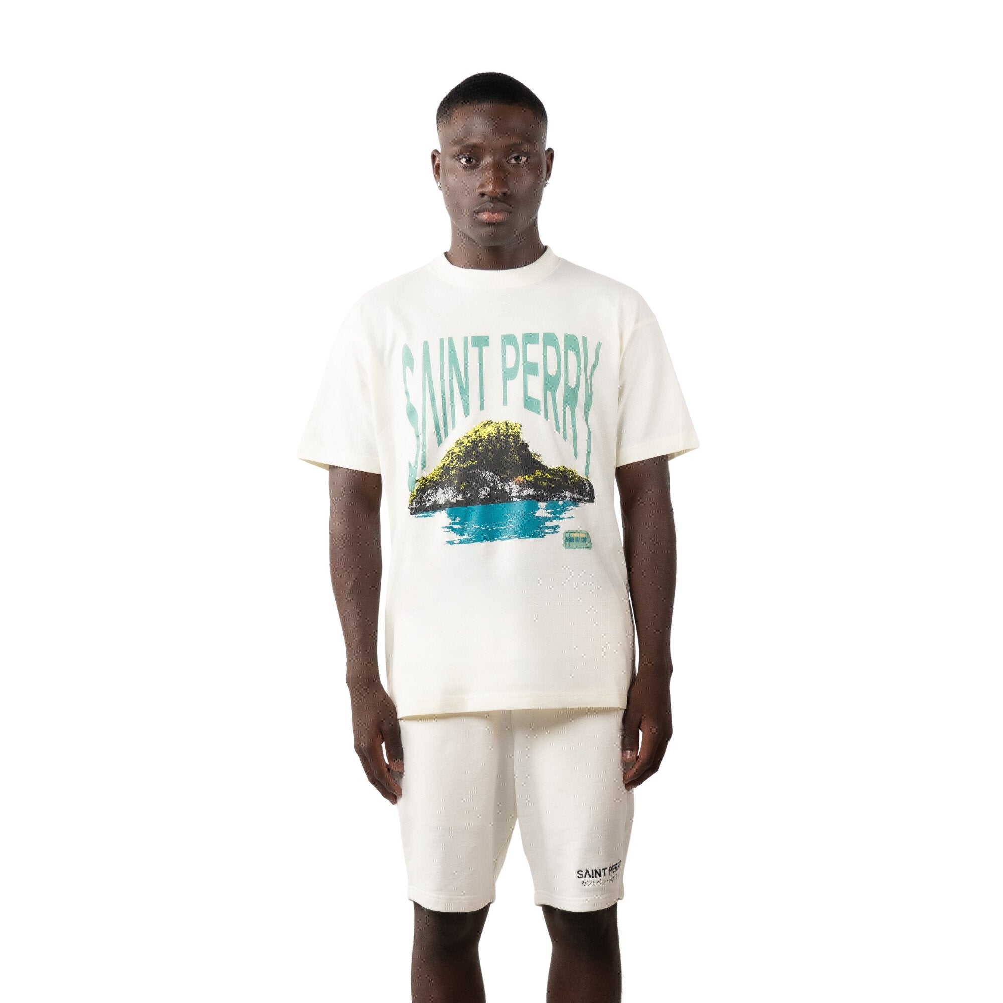 ONE WAY TICKET White T-Shirt - SAINT PERRY