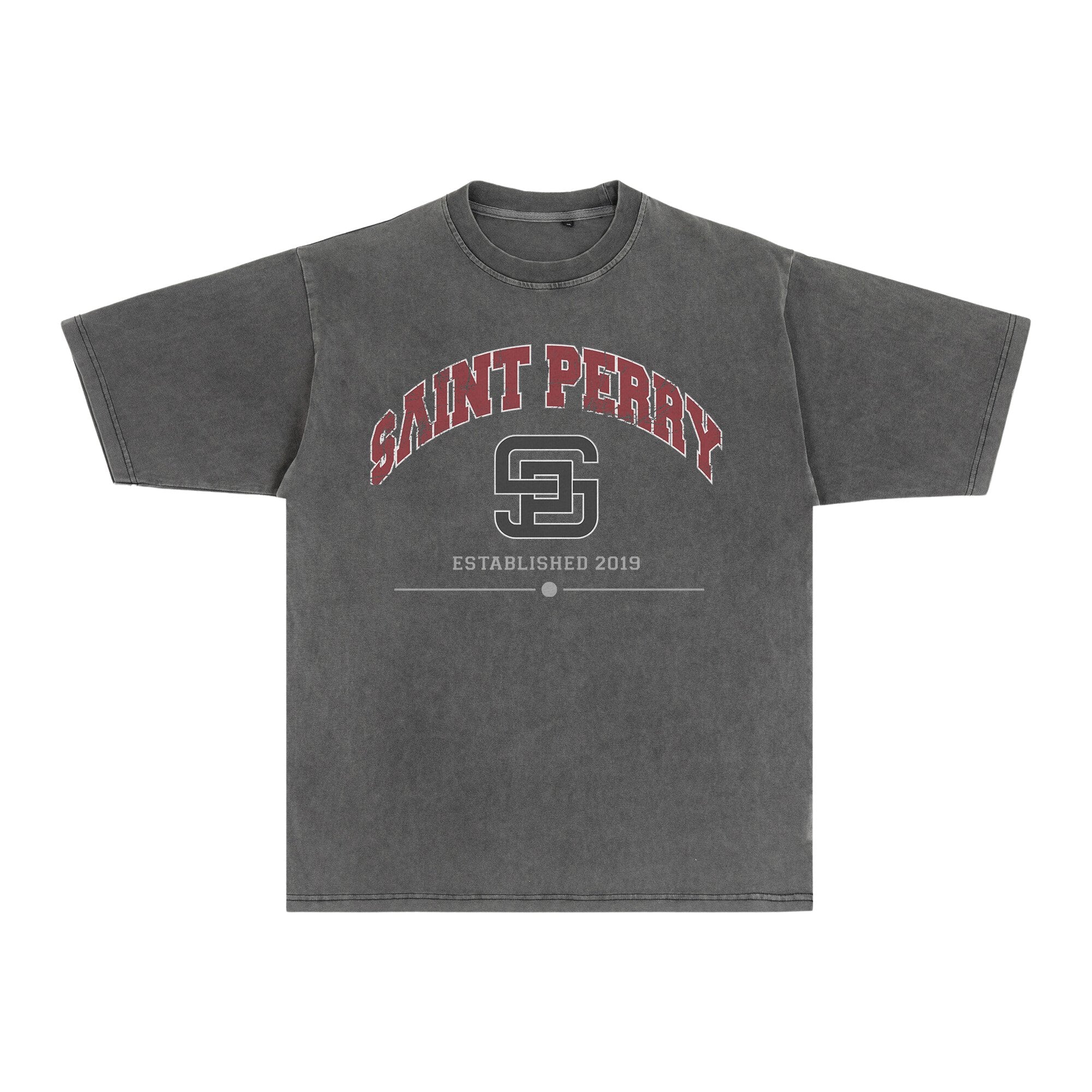 Red Onions T-Shirt Vintage Gray - SAINT PERRY