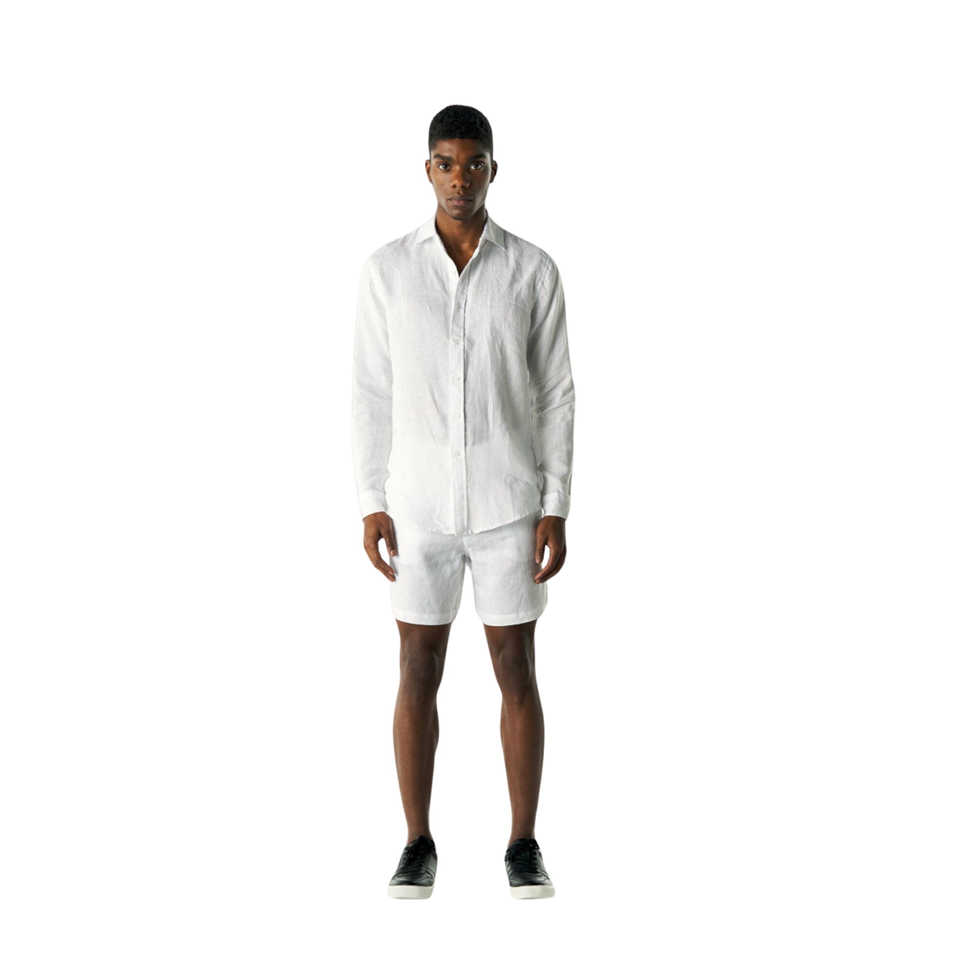 Slim Fit Linen Shirt - SAINT PERRY