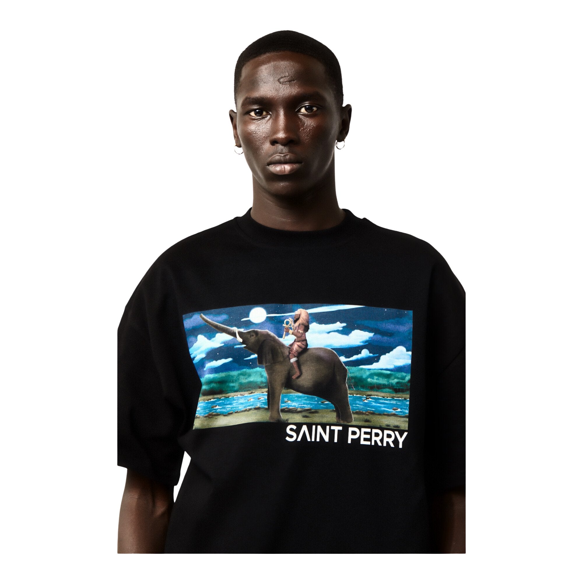 T-Shirt Black - SAINT PERRY