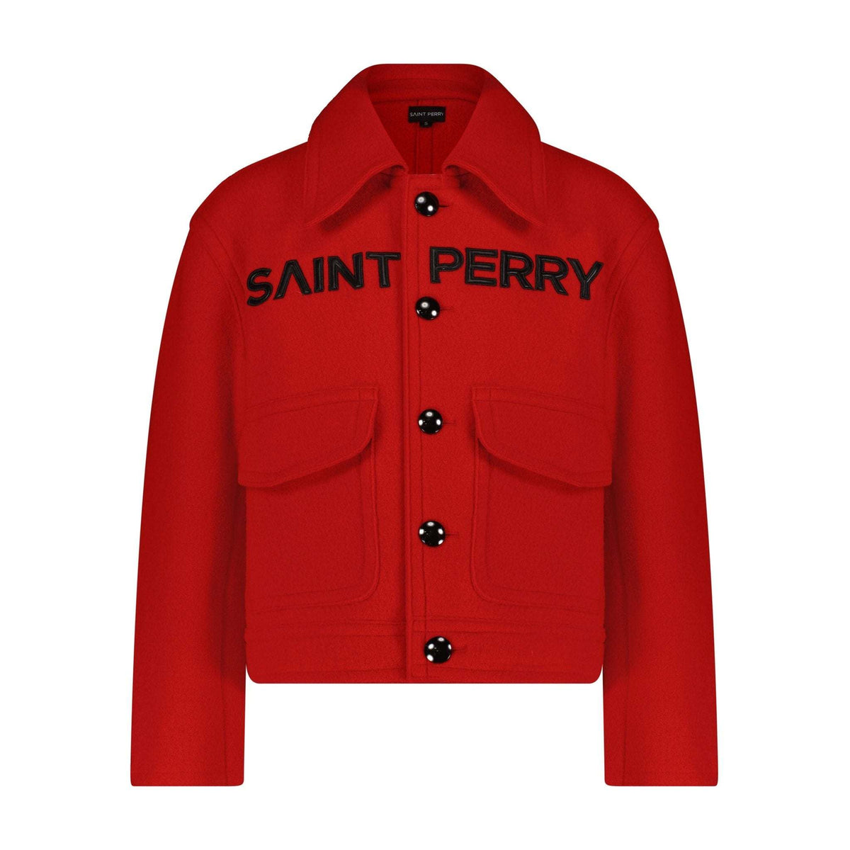 Red Love Boxy Jacket — Men's Luxury Wool Cashmere Jacket | Saint Perry